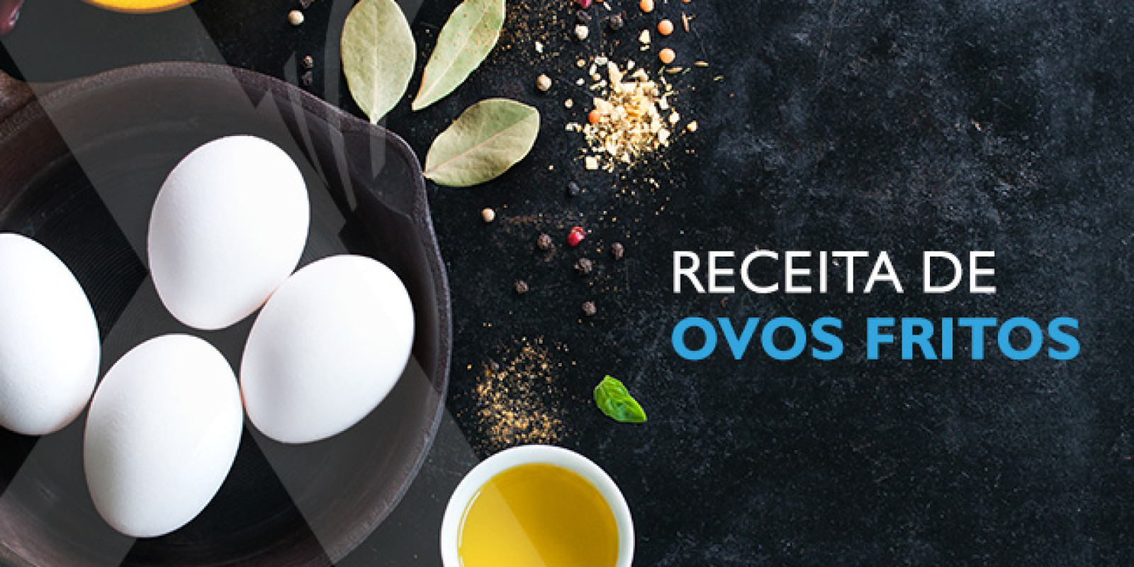 Receita para ovos fritos